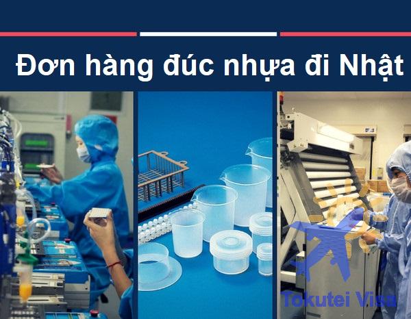 Thực tập sinh Việt Nam đang làm việc trong nhà máy đúc nhựa tại Nhật Bản
