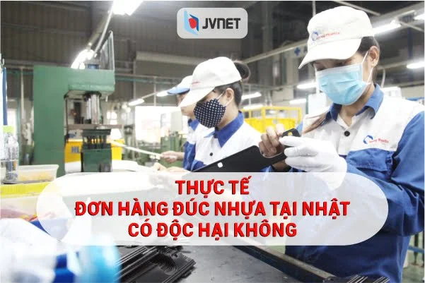 Trang bị bảo hộ đầy đủ cho công nhân đúc nhựa tại Nhật Bản